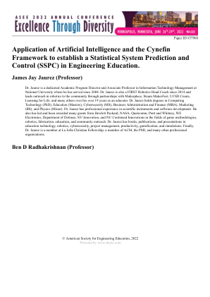 应用人工智能和 Cynefin 框架在工程教育中建立统计系统预测和控制 (SSPC)。